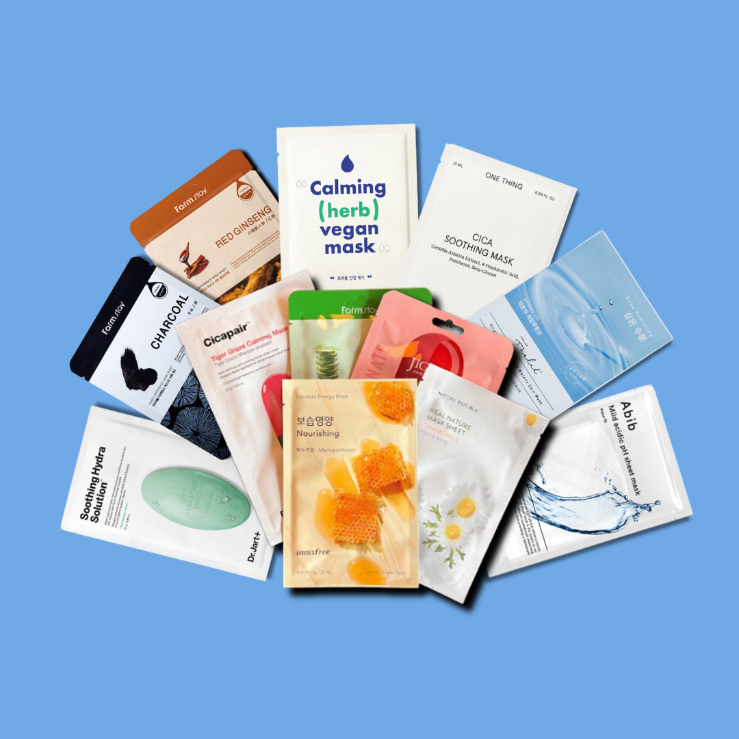 Korean Sheet Mask Subscription Box · Korean Beauty Box Sonagi 