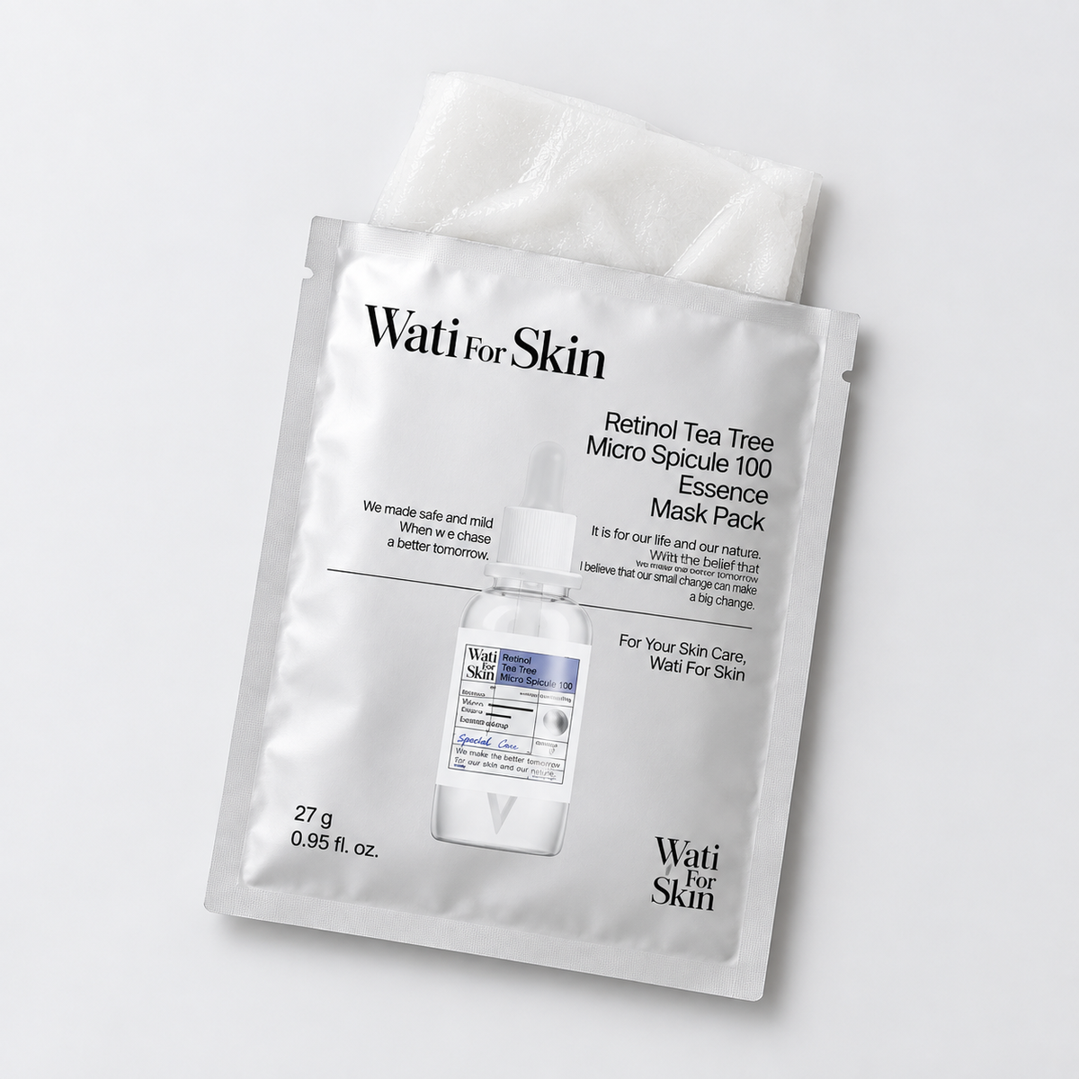 Wati for Skin Retinol Tea Tree Micro Spicule 100 Essence Mask Pack