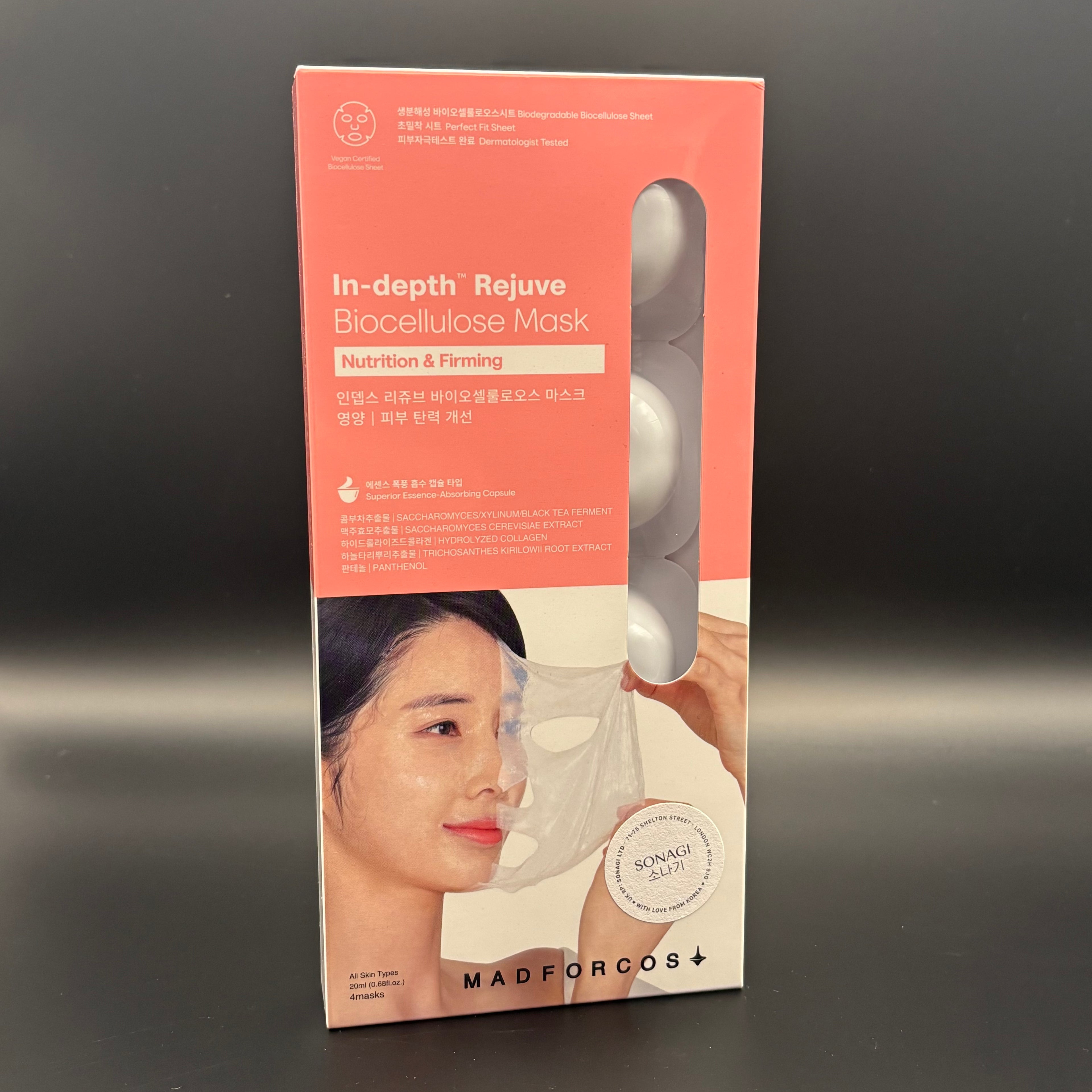 Madforcos In-depth Rejuve Biocellulose Mask (Box of 4)