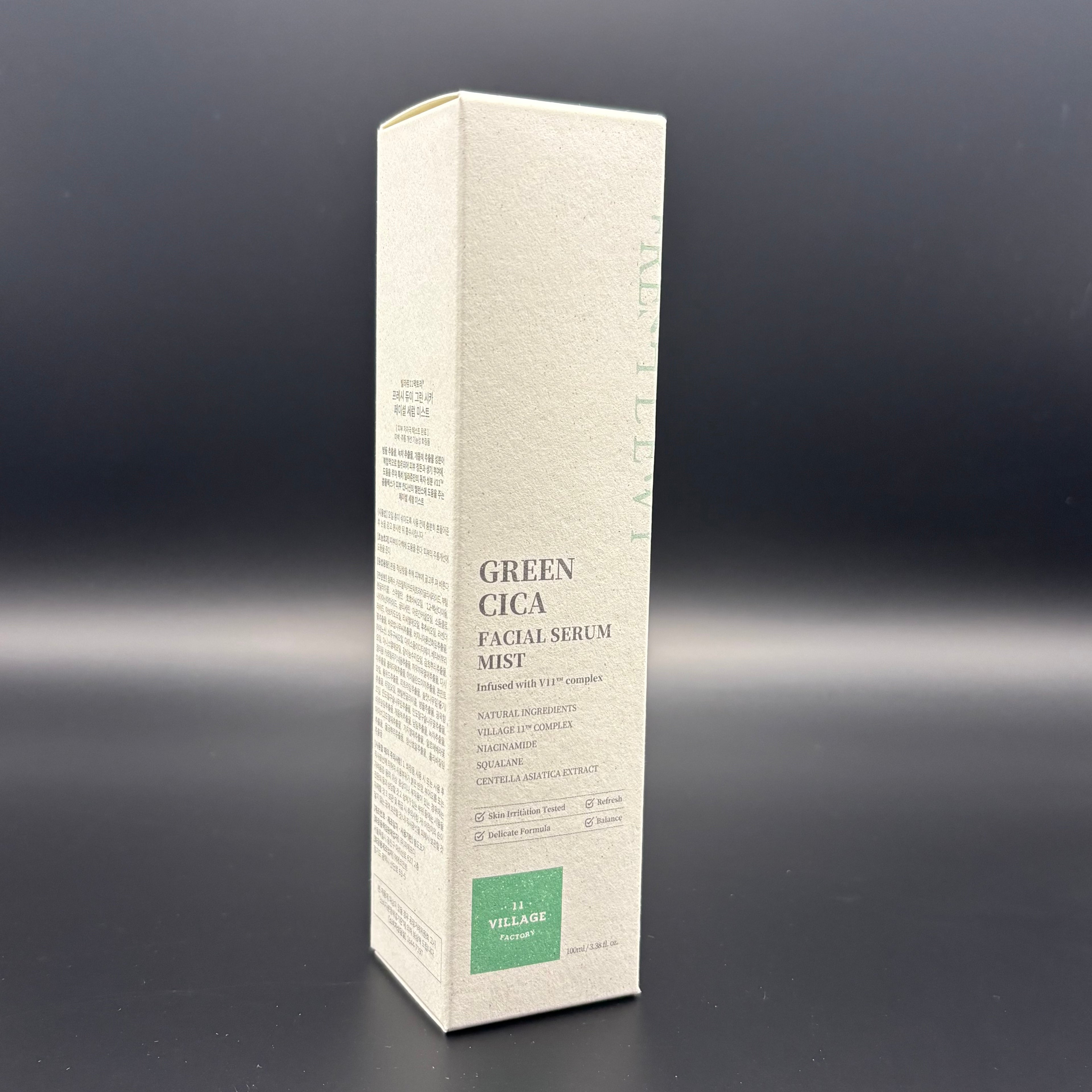 Village 11 Factory Fresh Dewy Green Cica Facial Serum Mist