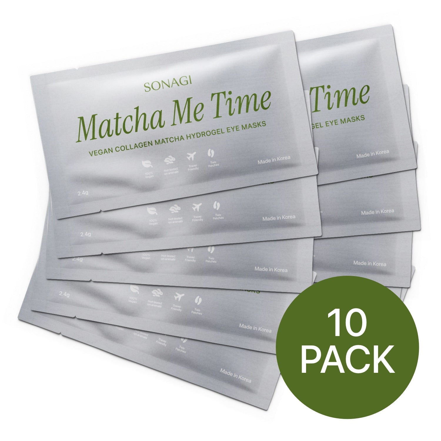 Matcha Hydrogel Collagen Eyepatches