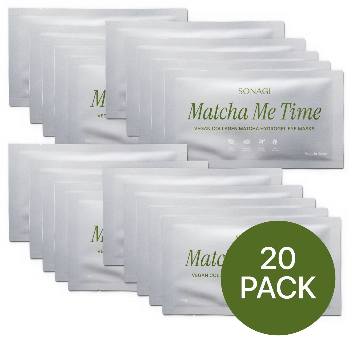 Matcha Hydrogel Collagen Eyepatches