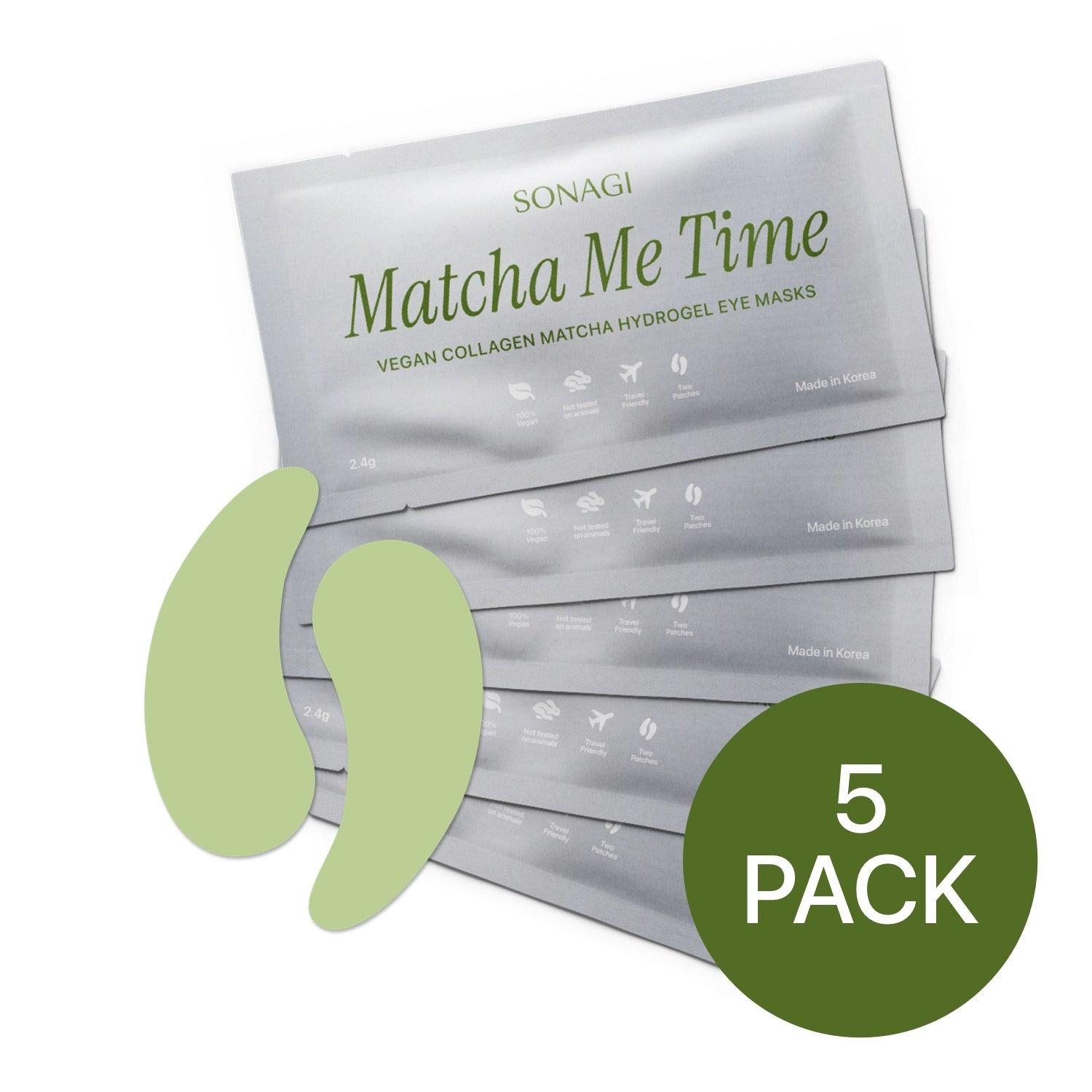 Matcha Hydrogel Collagen Eyepatches