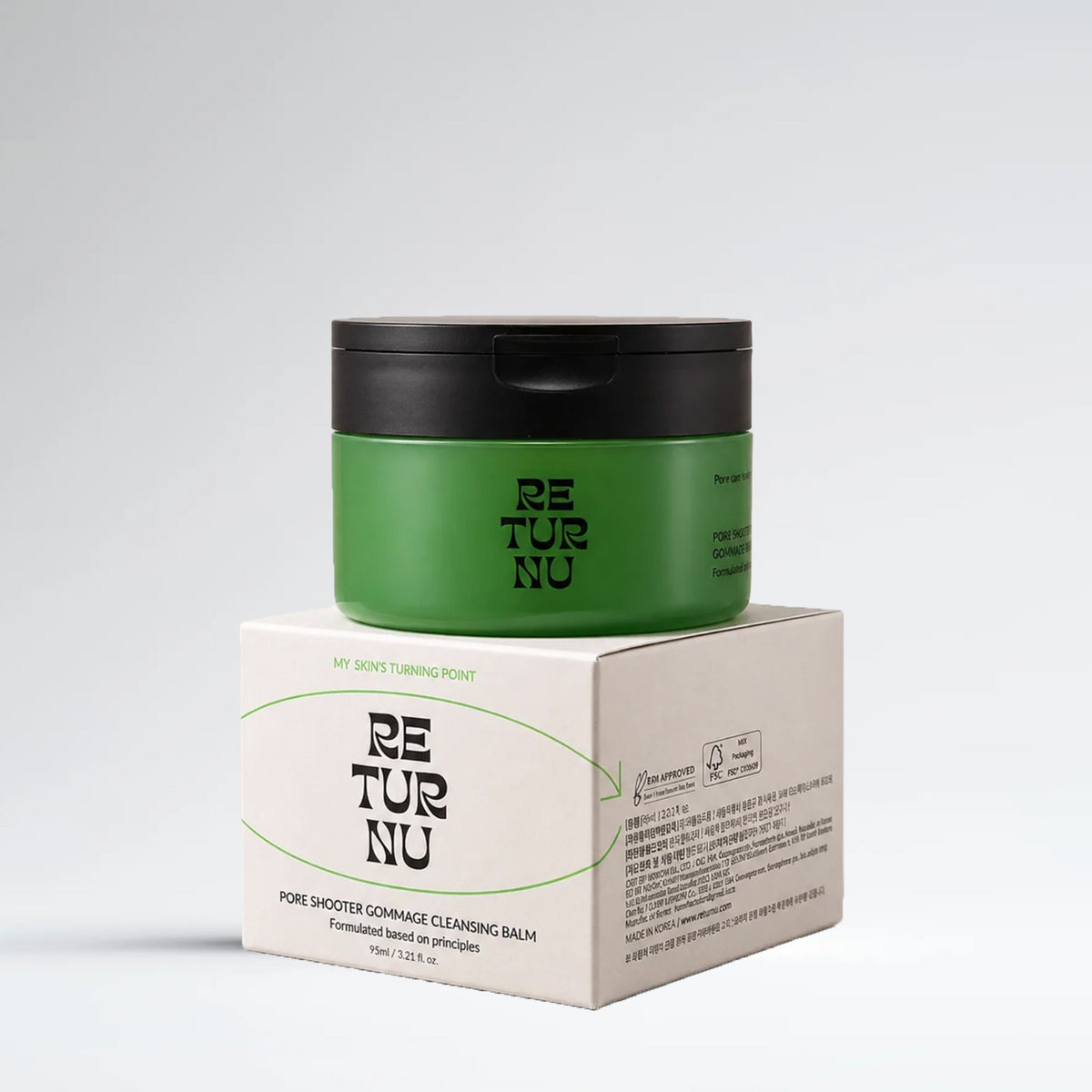 RETURNU Pore Shooter Gommage Cleansing Balm (95ml)
