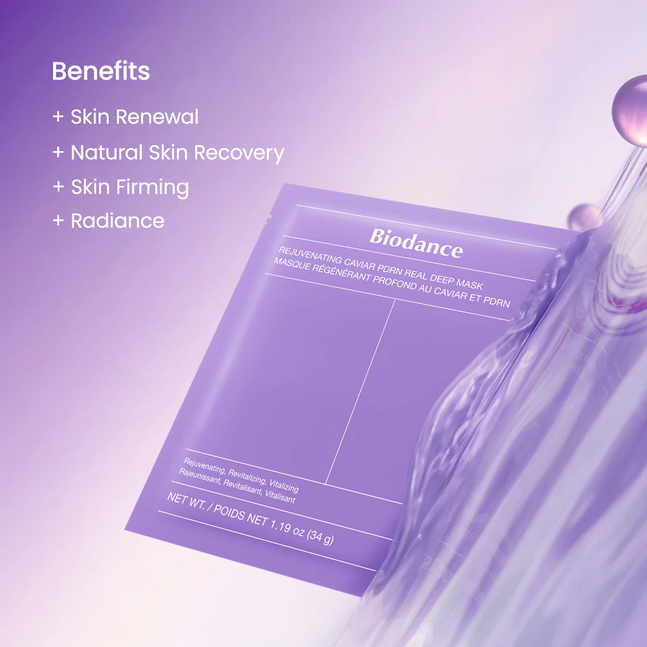 BIODANCE Purple Rejuvenating Caviar PDRN Real Deep Mask