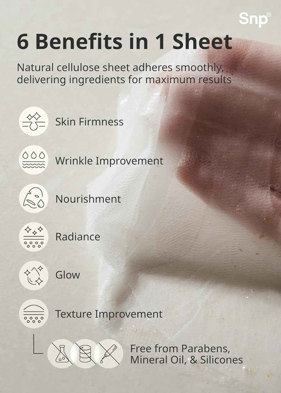 SNP Gold Collagen Moisture Ampoule Mask