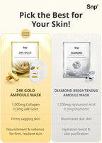 SNP Diamond Shining Moisture Ampoule Mask