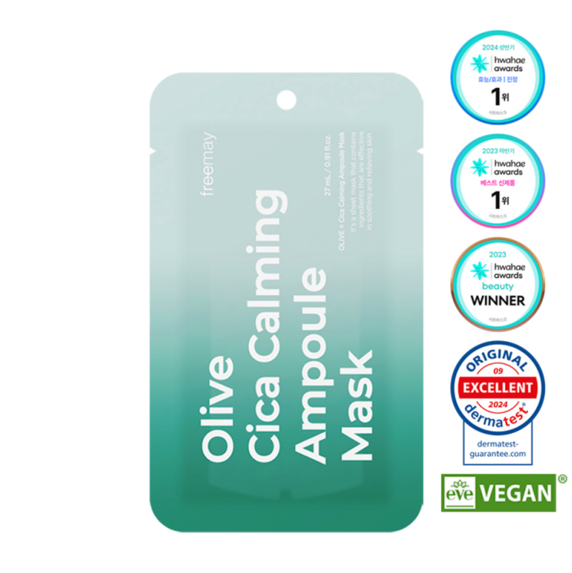 Freemay Olive Cica Calming Ampoule Mask