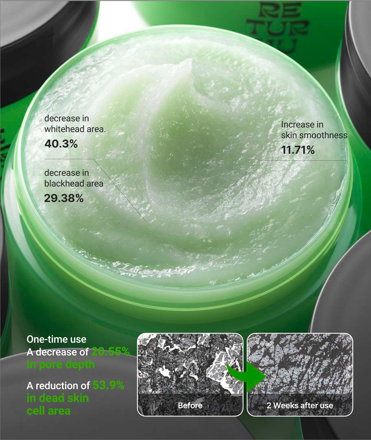 RETURNU Pore Shooter Gommage Cleansing Balm