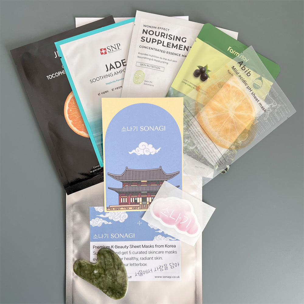 Korean Sheet Mask Subscription Box · Korean Beauty Box – Sonagi