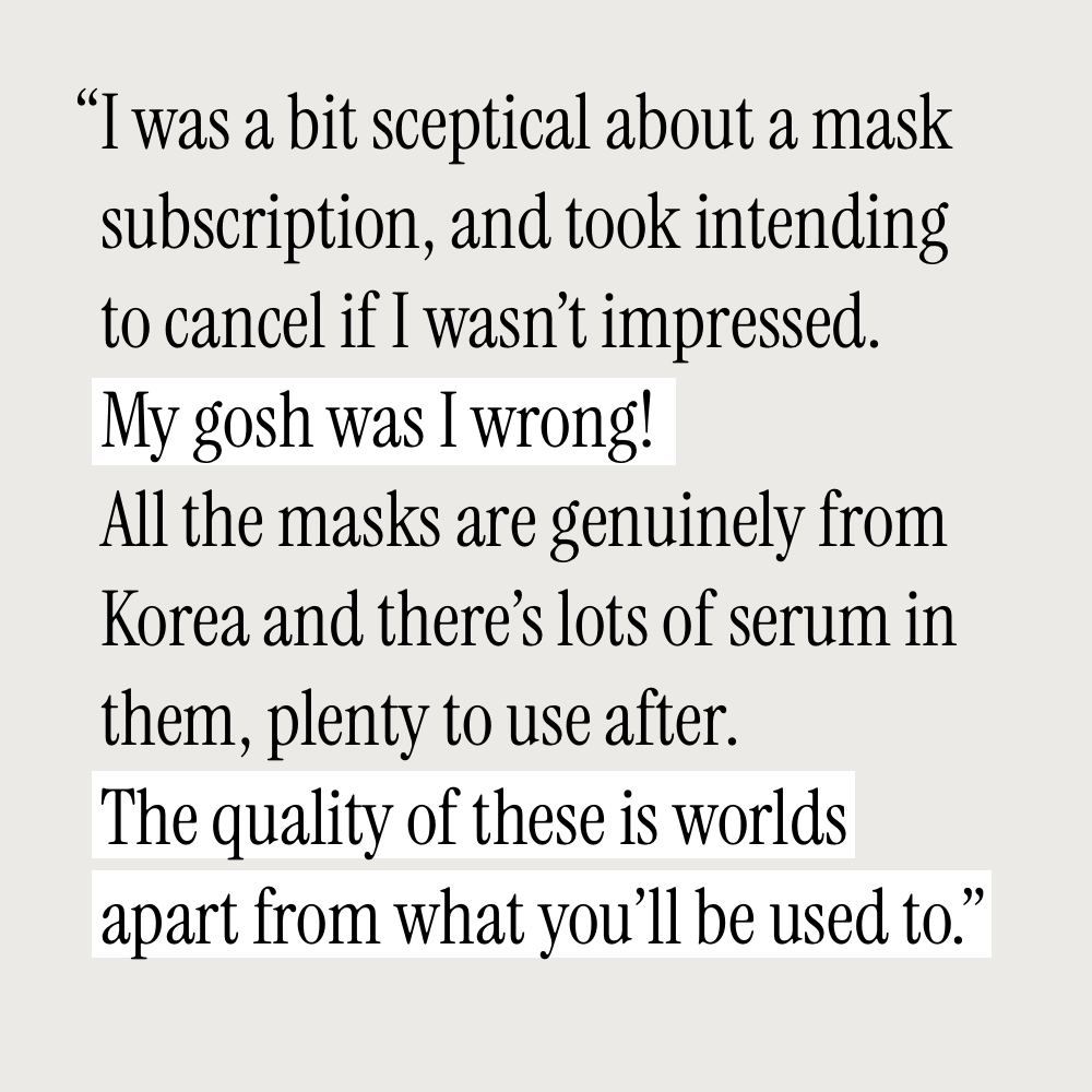 Korean Beauty Subscription Mask Box