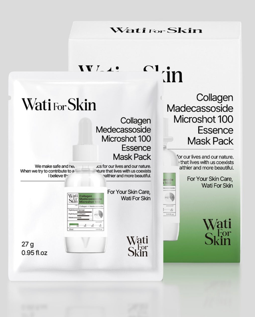 Wati for Skin Collagen Madecassoside Microshot 100 Essence Mask