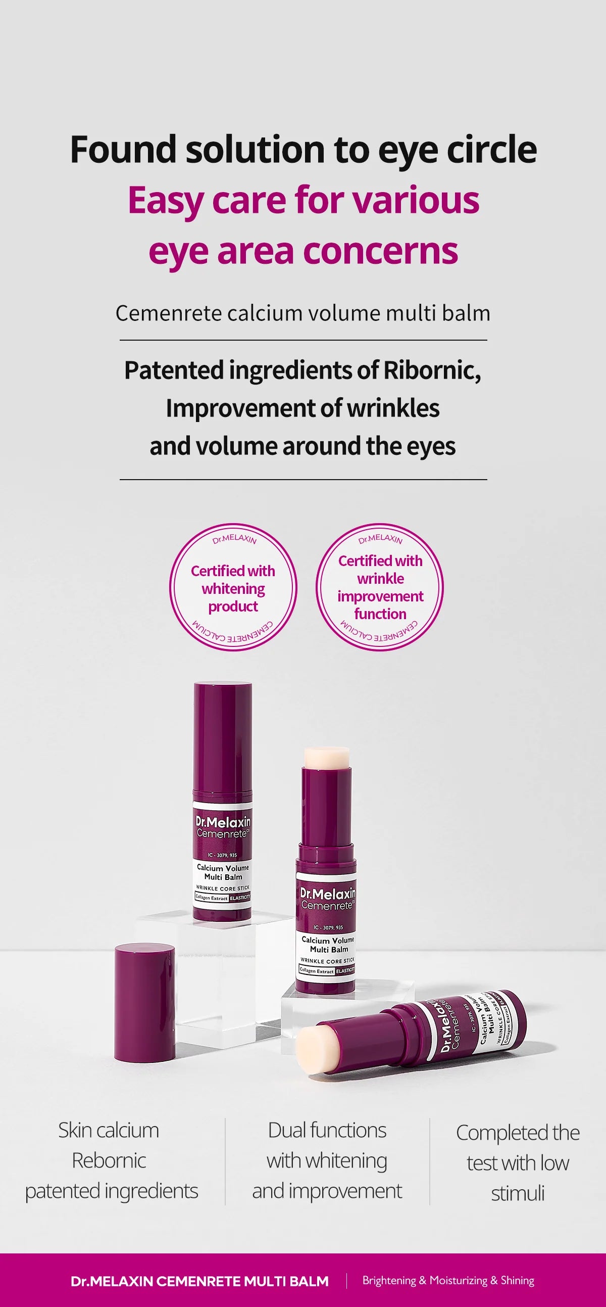 Dr. Melaxin Stick Balm Cemenrete Calcium