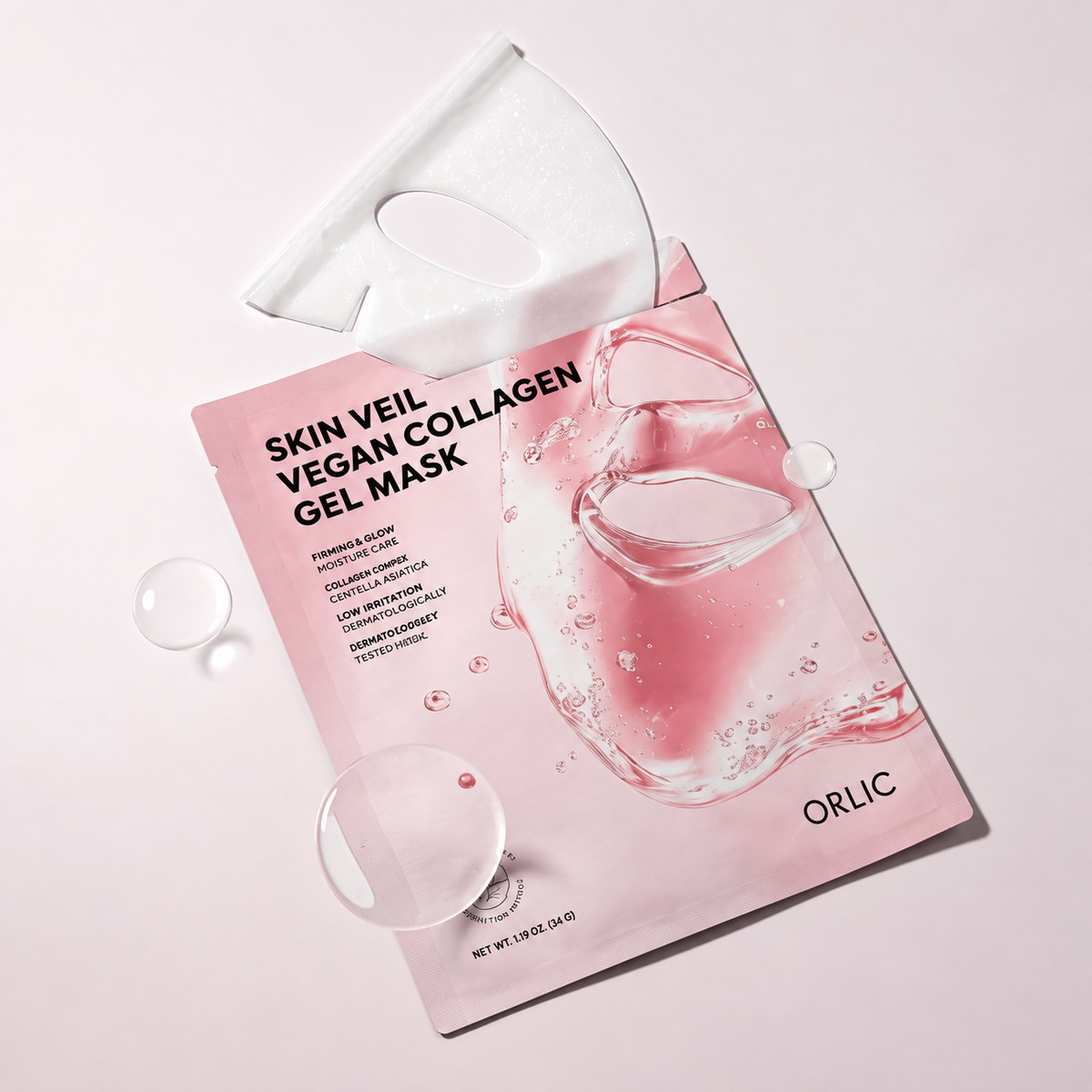 Orlic Skin Veil Vegan Collagen Gel Mask